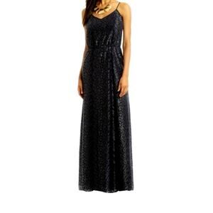 Lilly Pulitzer Sz SM DEANNA Maxi Dress in Navy and Silver $299